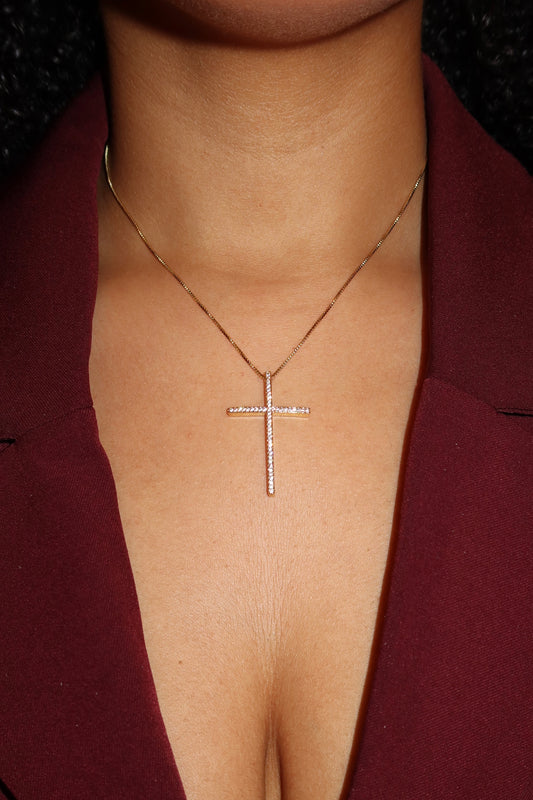 the classic cross necklace