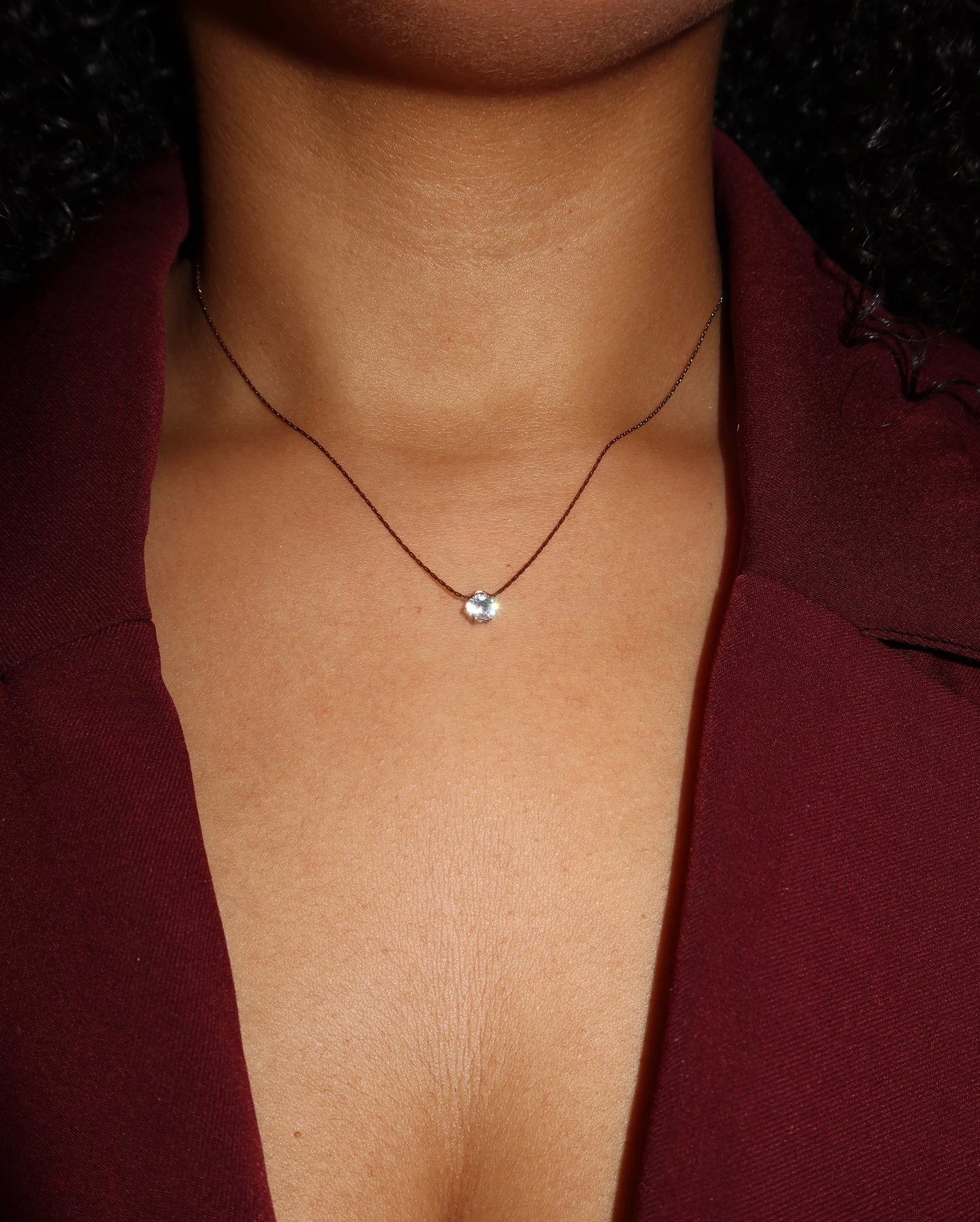 the solitaire necklace